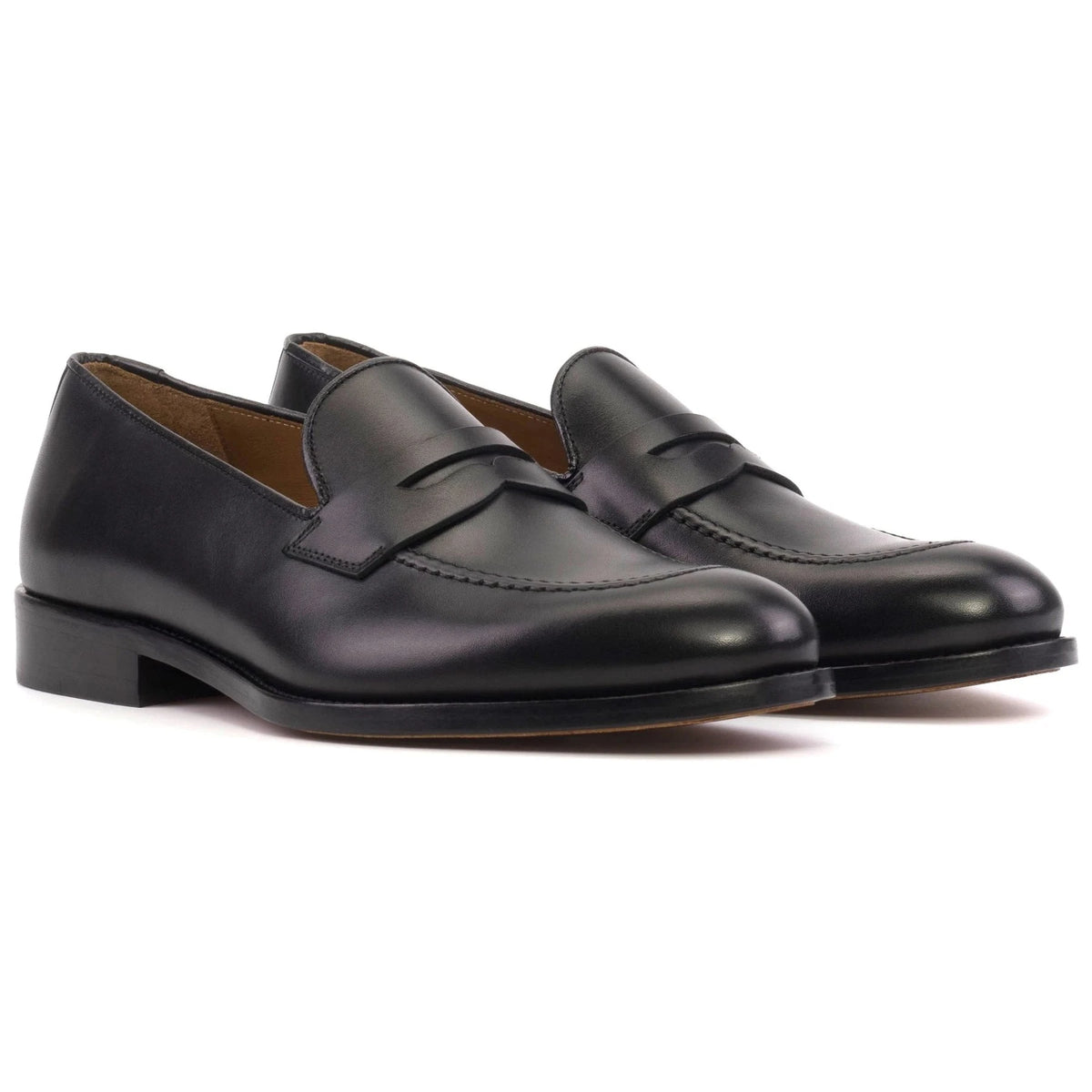 Milton Mocassins cuir noir Homme