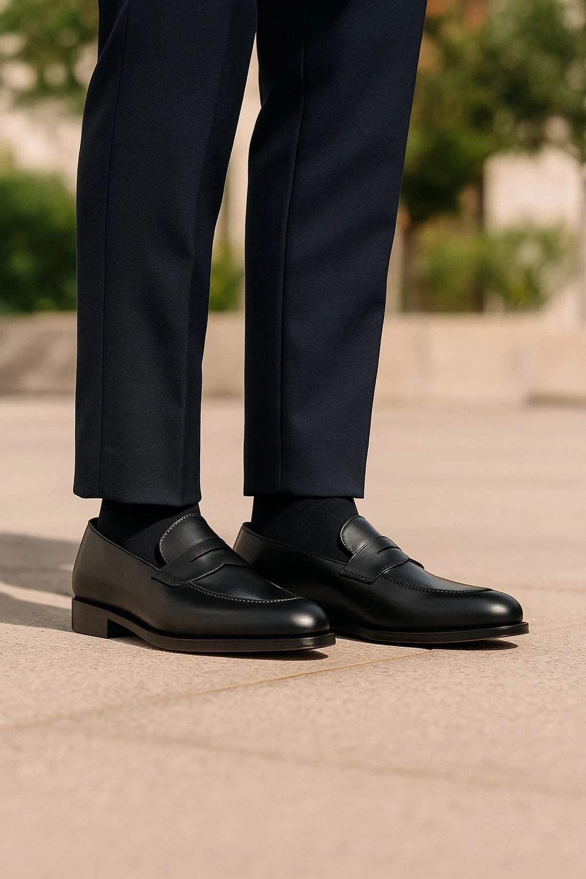 Milton - Mocassins cuir noir Norbert Bottier Chaussures Norbert Bottier