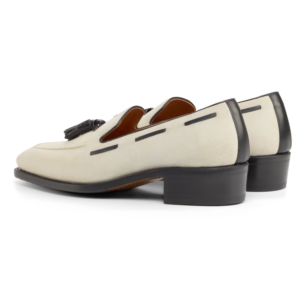 Mocassin à glands en daim ivoire – vue 3