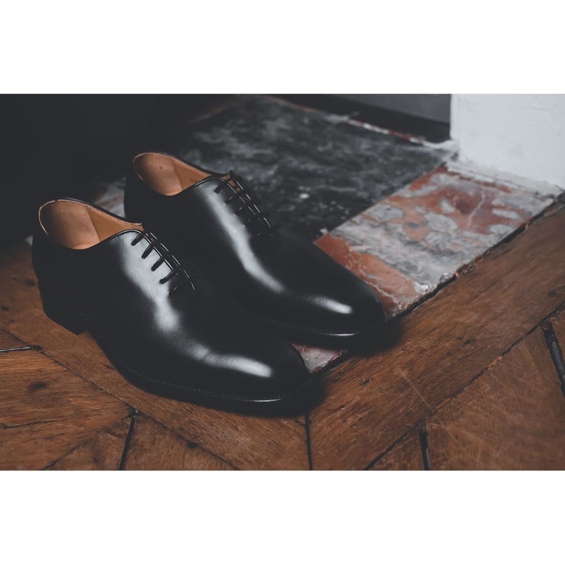 One-Cut Cuir Noir-Chaussures-Norbert Bottier