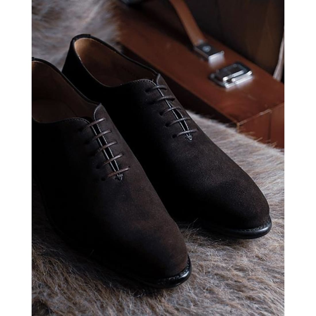 One-Cut Daim Marron-Chaussures-Norbert Bottier