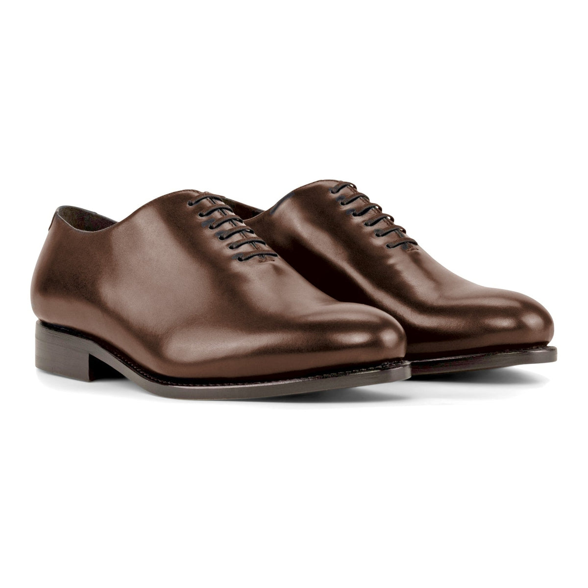 Richelieu One Cut en cuir marron moyen – vue 1