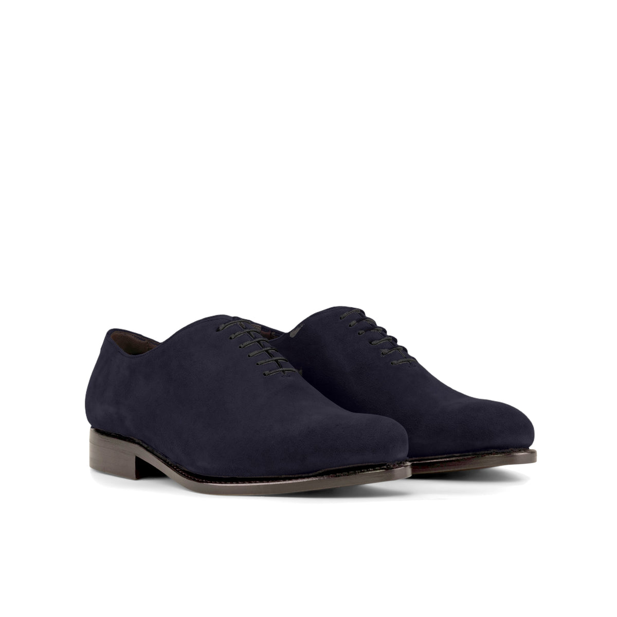 One Cut en daim bleu marine