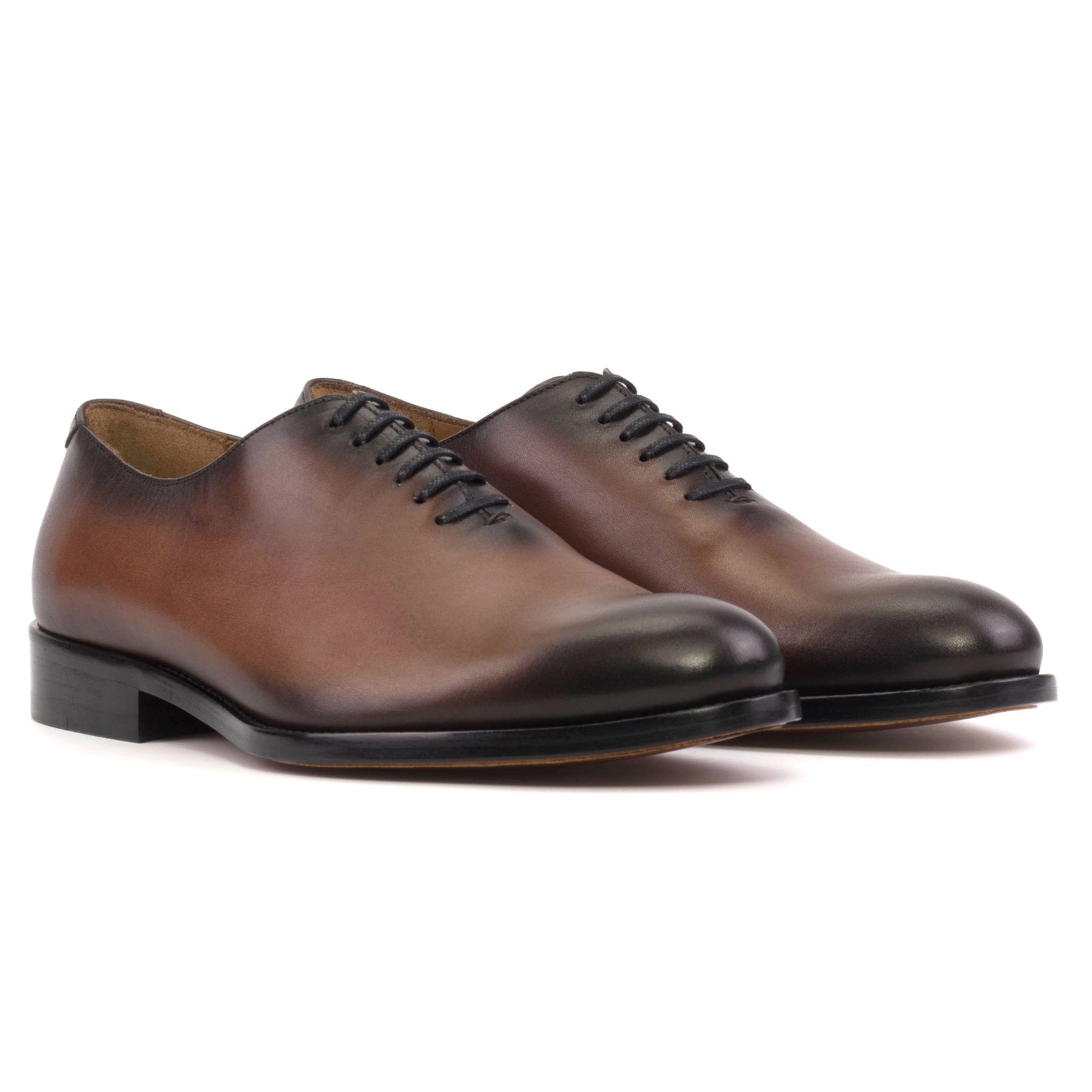 One Cut Cuir Marron Patiné