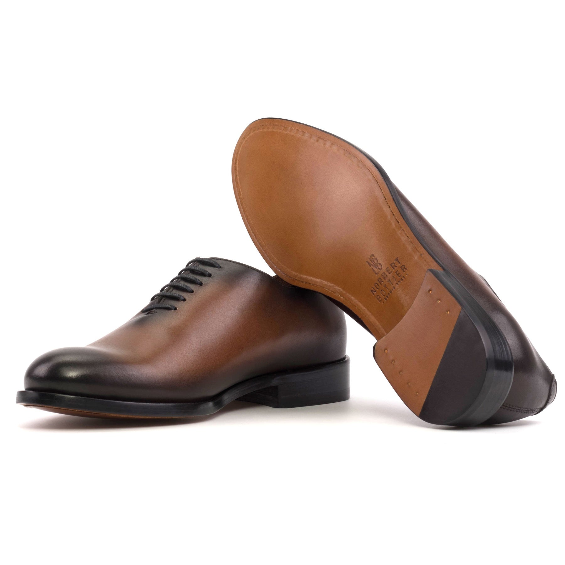 One Cut Cuir Marron Patiné