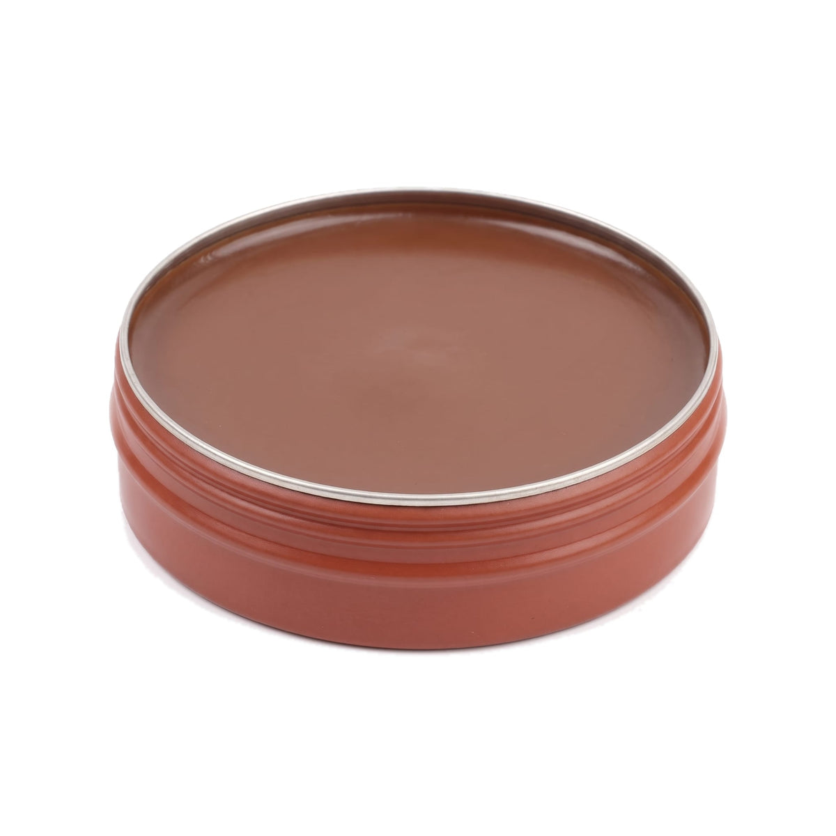 Pâte de cirage marron 100 ml Norbert Bottier, boîte métal de 100 ml, ouvert