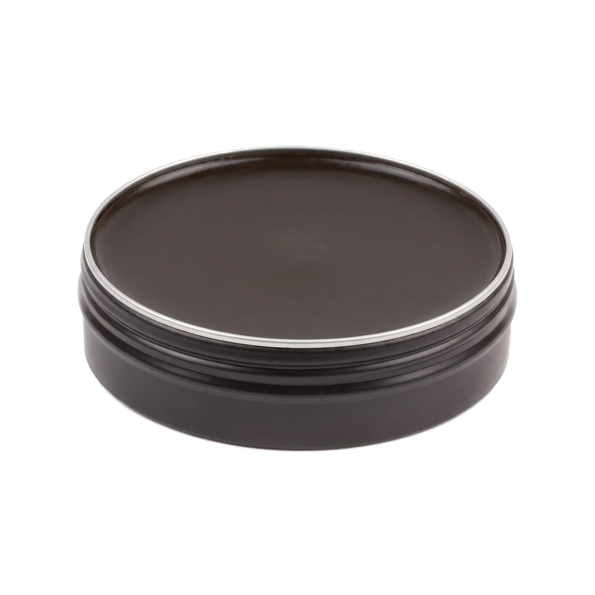 Pâte de cirage marron foncé 100 ml Norbert Bottier, boîte métal de 100 ml, ouvert