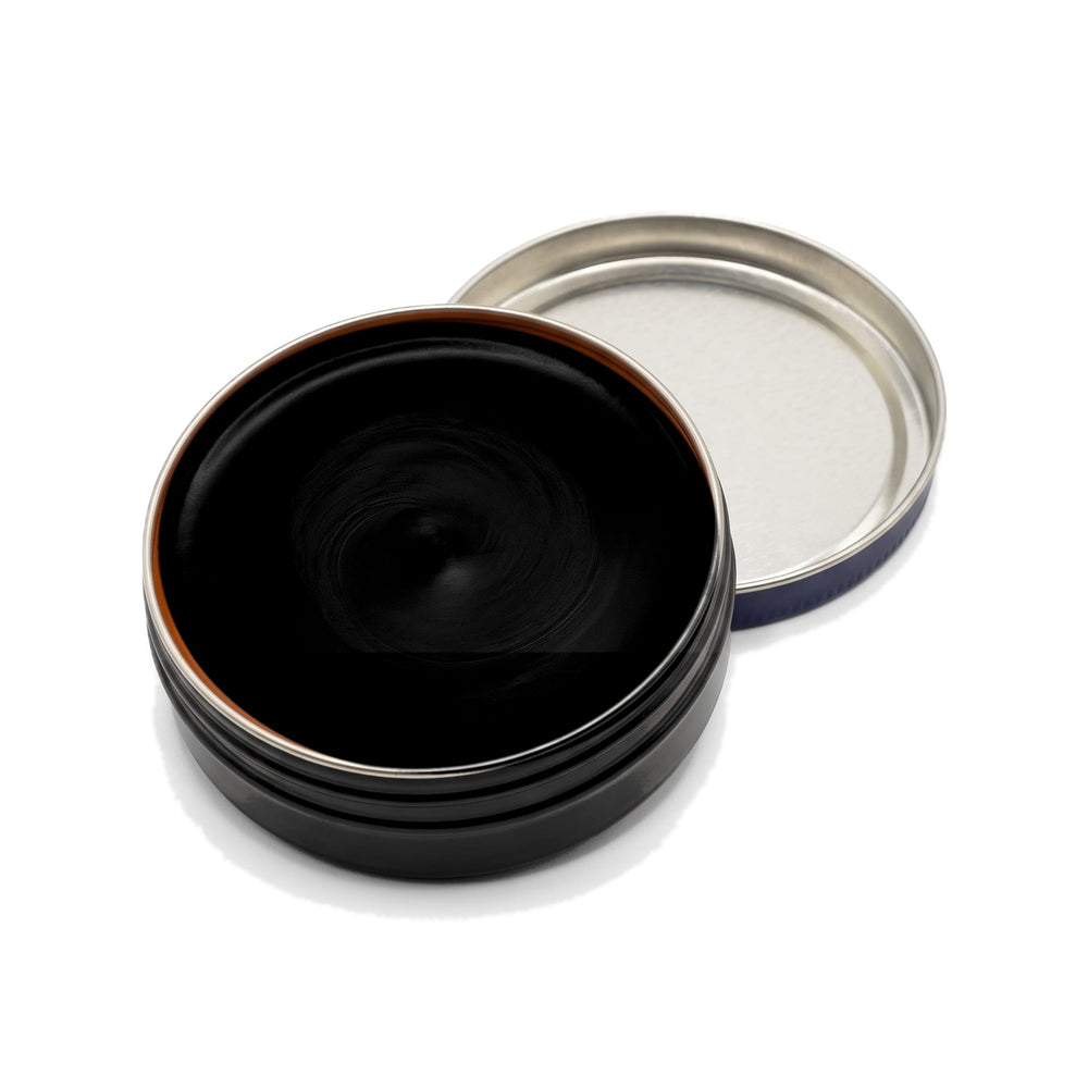 Pâte de Luxe Saphir Noir, boîte ouverte, cire visible