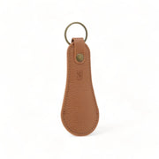 Petit chausse-pied porte-clé en cuir grainé Gold -