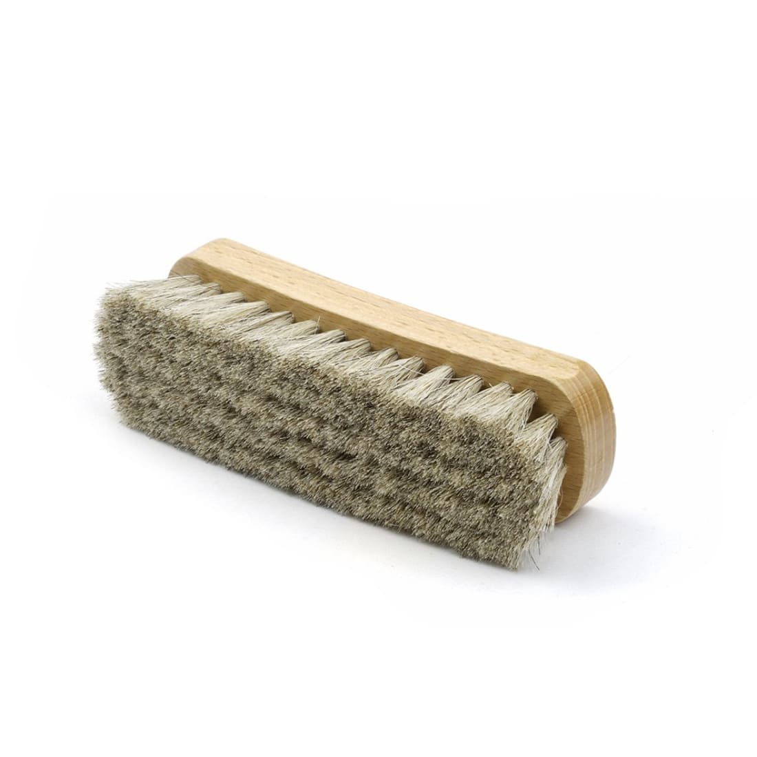 Brosse à Chaussures En Fibre De Coco - Manche En Bois Laqué - Pour Nettoyer Et Préparer Le Cirage