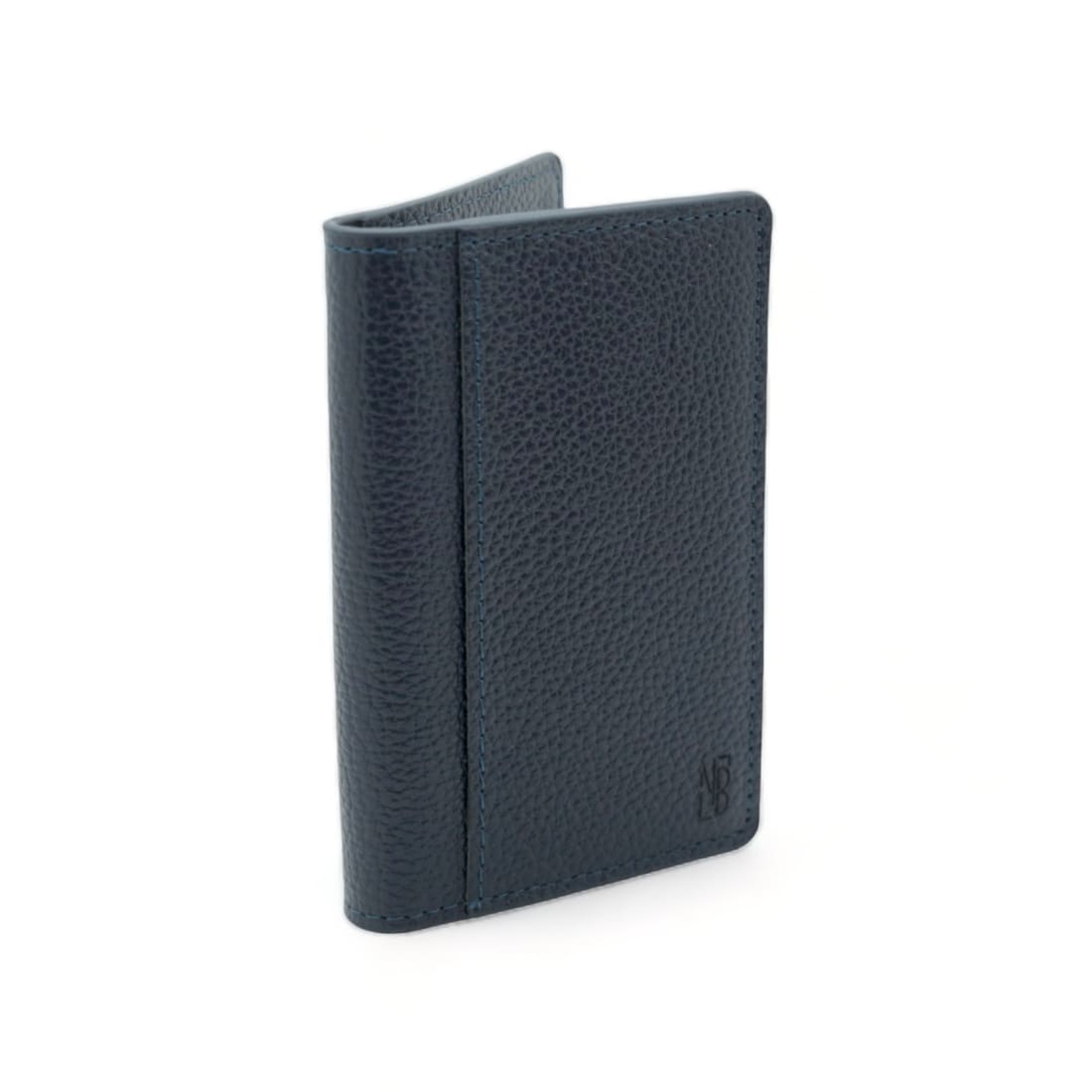 Portefeuille en cuir grainé Bleu Marine - Accessoires