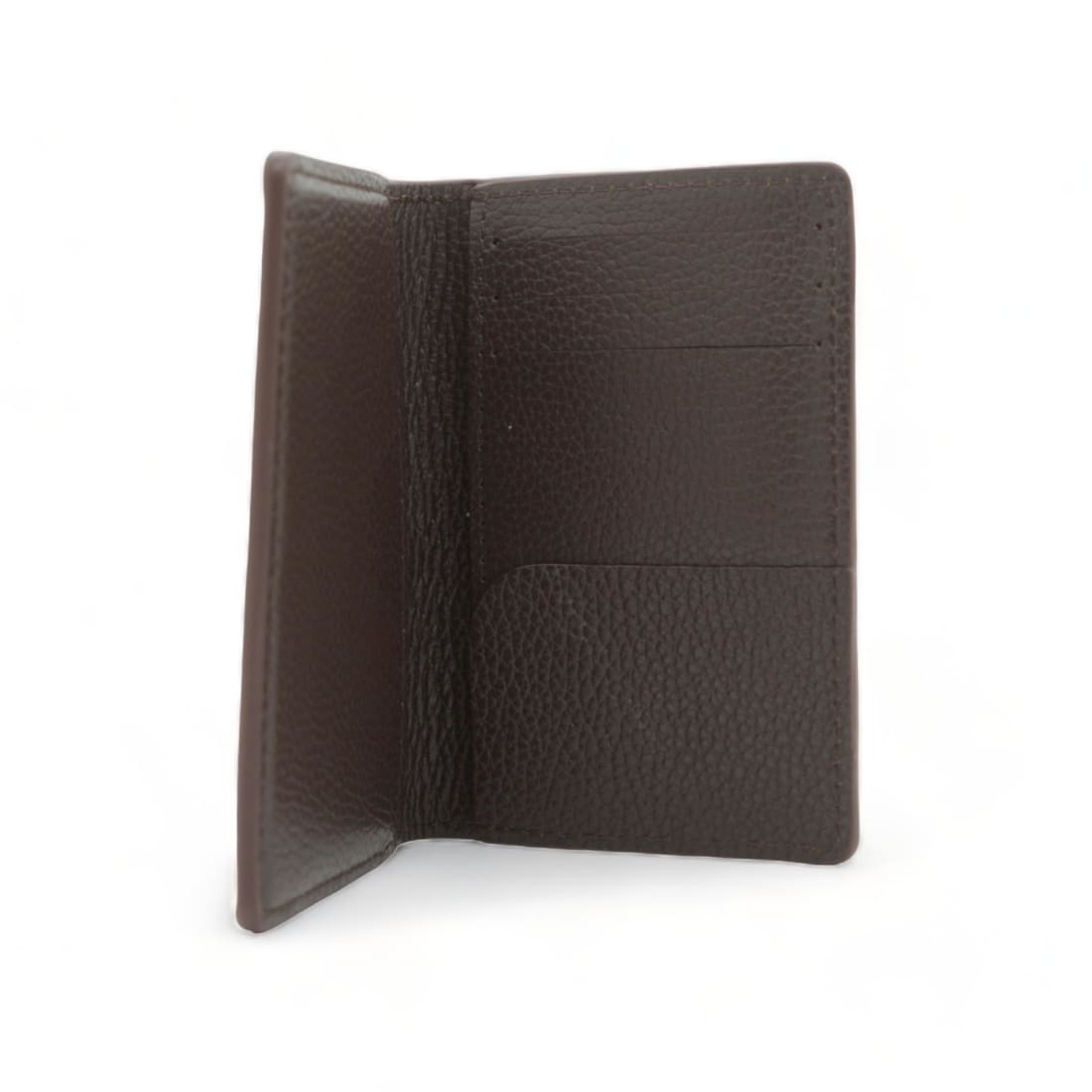 Portefeuille en cuir grainé Marron - Accessoires