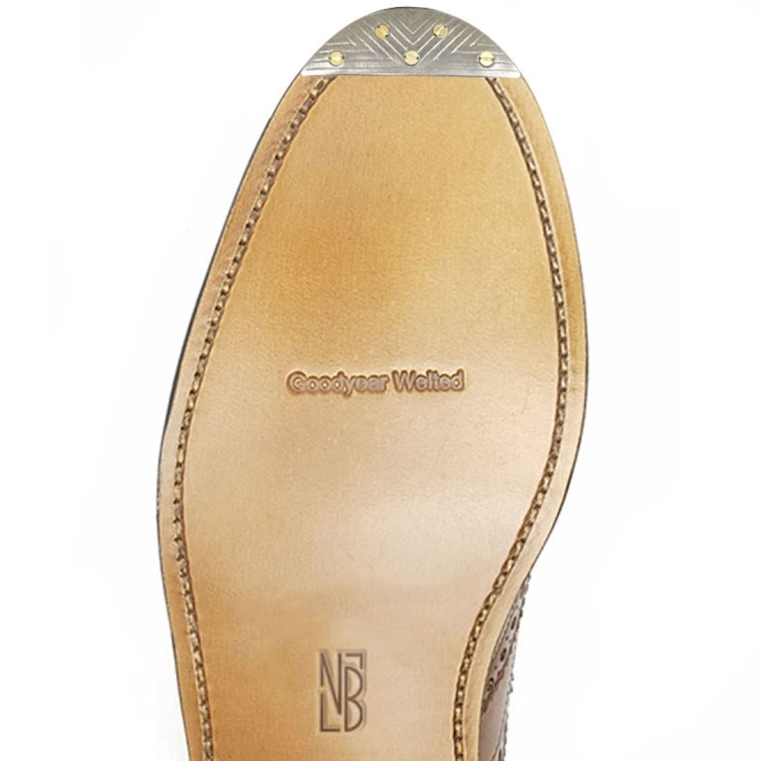 Pose de fers encastrés Classique LULU sur cuir - Cordonnerie Paris - Norbert Bottier