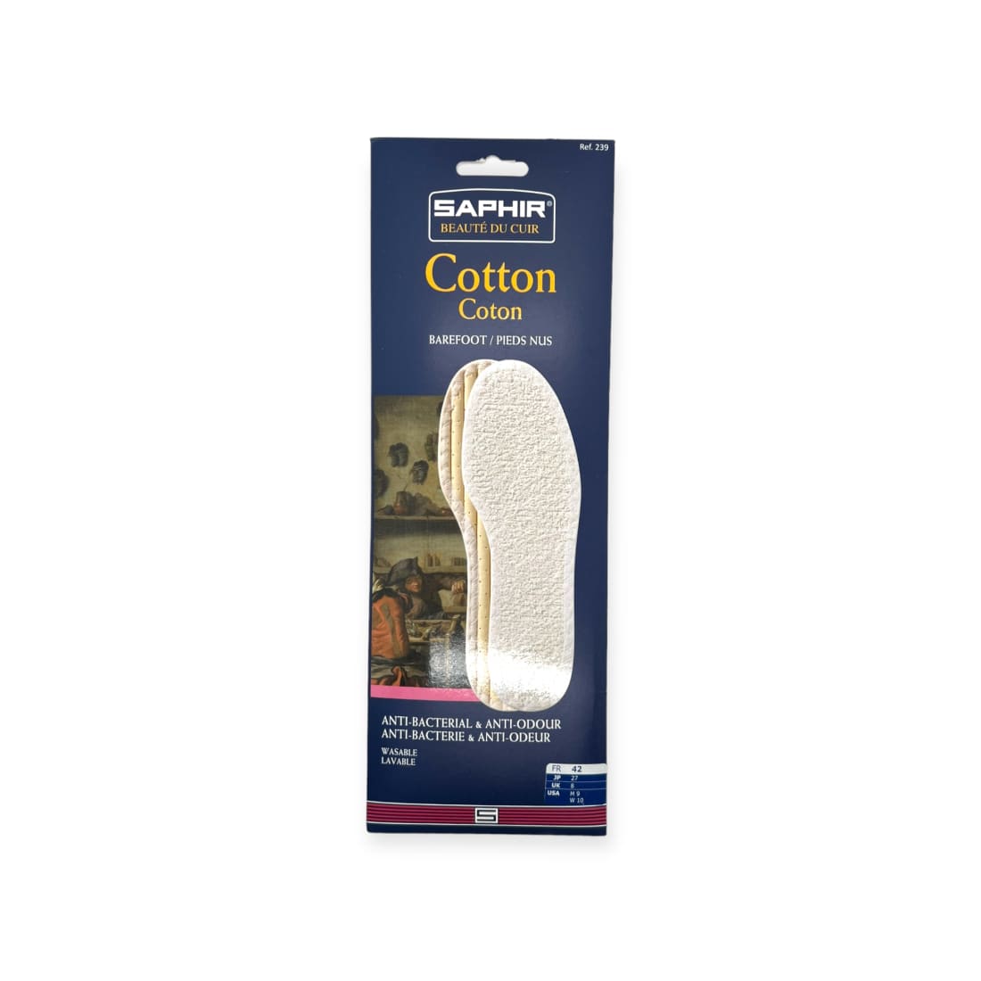 Semelles en tissu pieds nus - Saphir - Accessoires