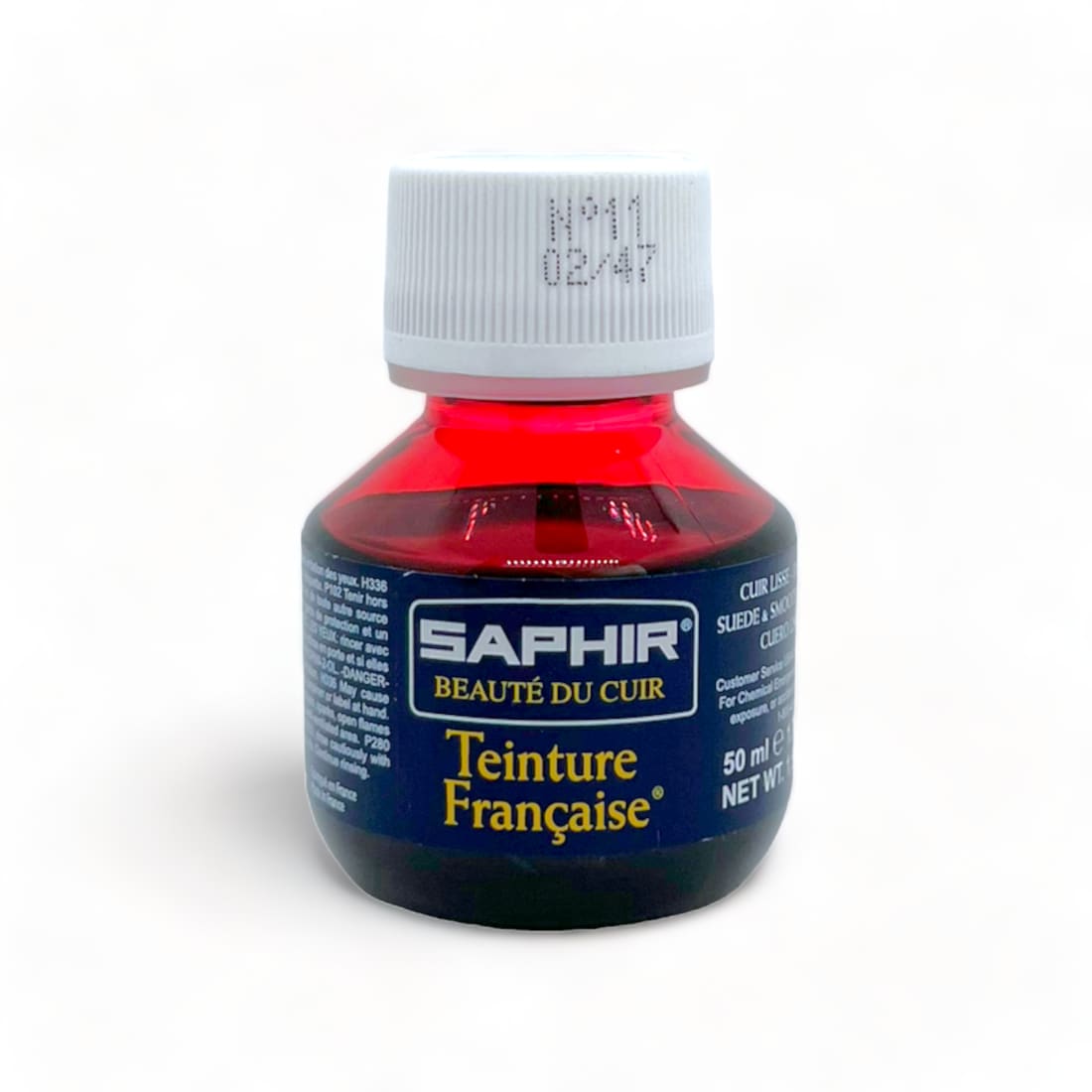 Saphir Juvacuir Teinture Rouge 75 Ml – Rénovation & Repigmentation Cuir Chaussures, Blousons, Canapés